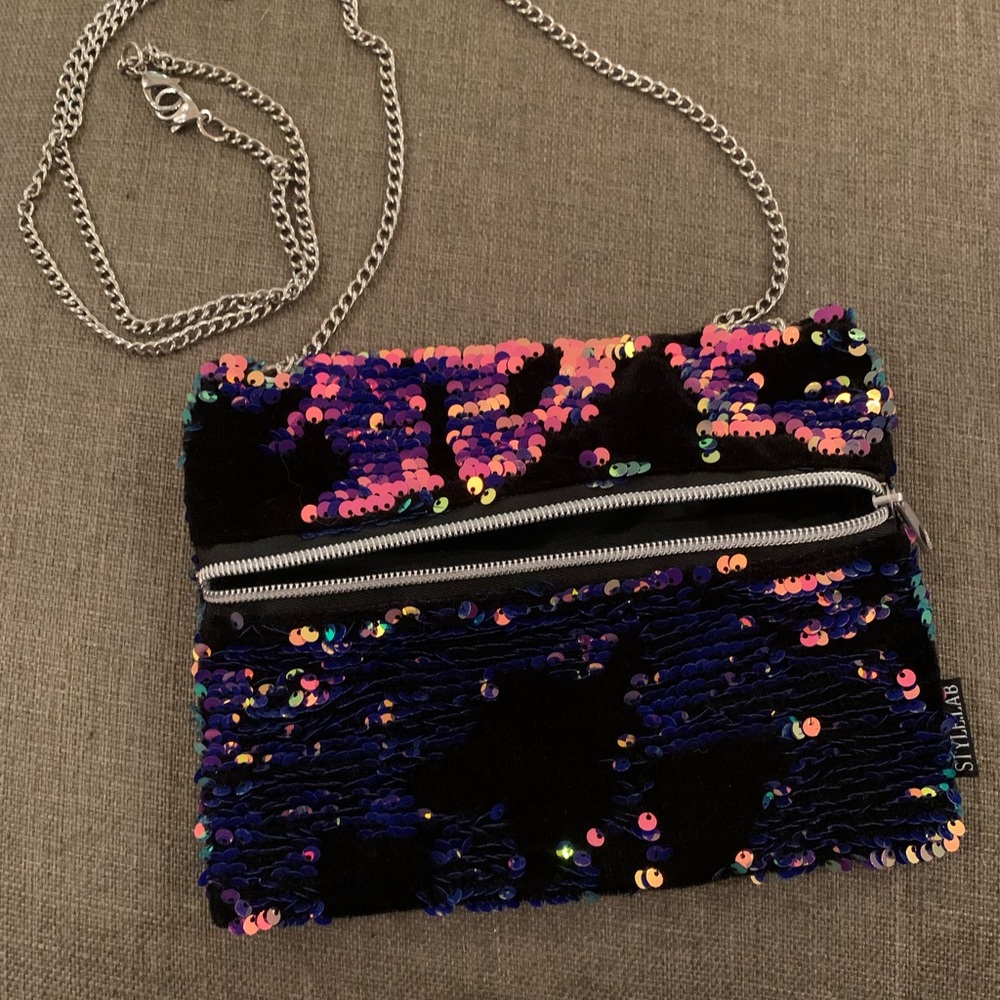 Holographic Sequin Crossbody Purse